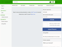 Tablet Screenshot of driverjobs77.com